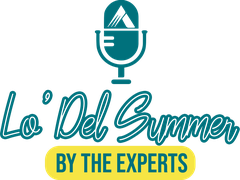 Lo’ Del Summer logo with a microphone and the tagline “By the Experts”.